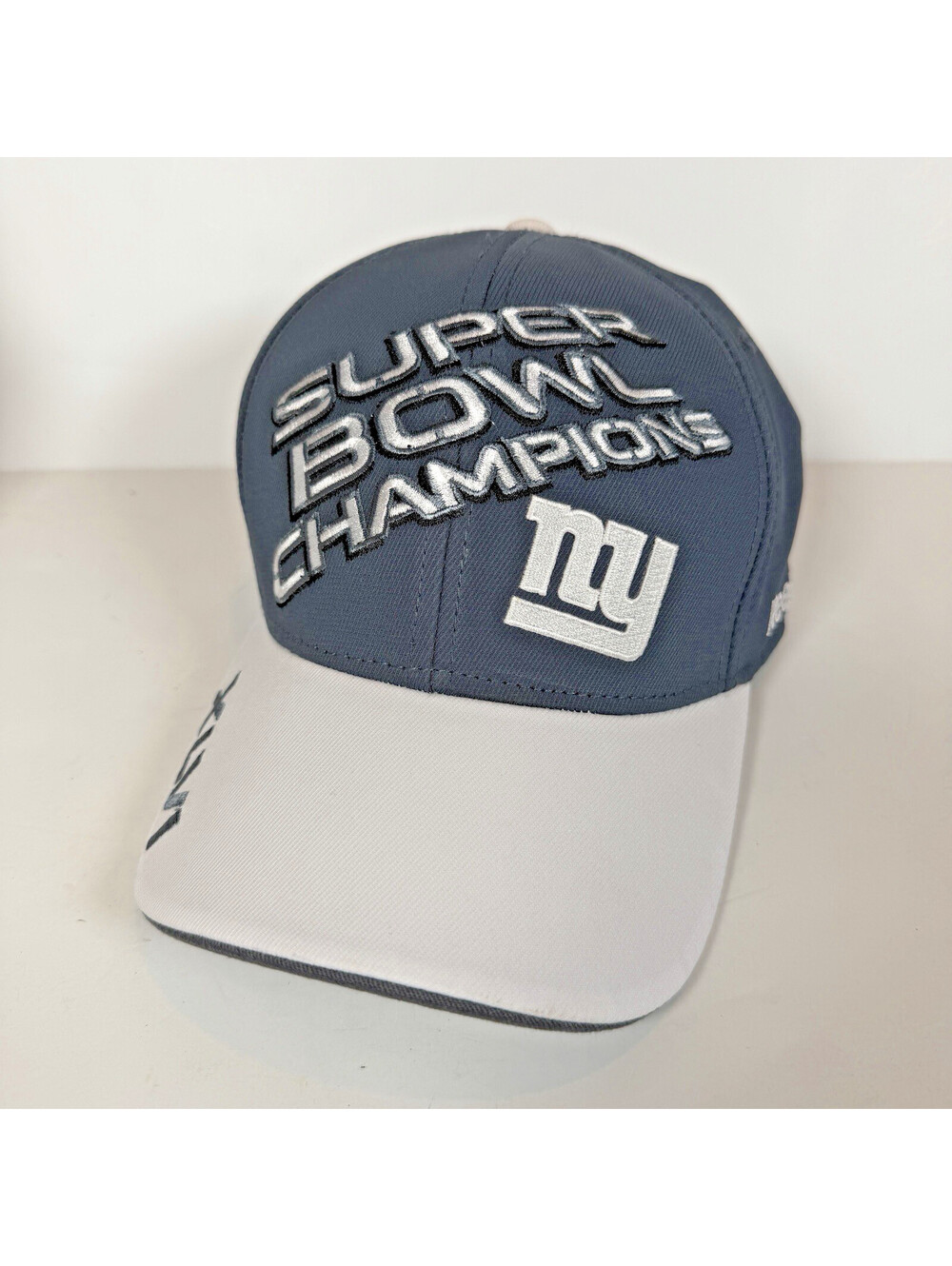 NY New York Giants Reebok onfield NFL Super Bowl XLVI Champions Cap Hat